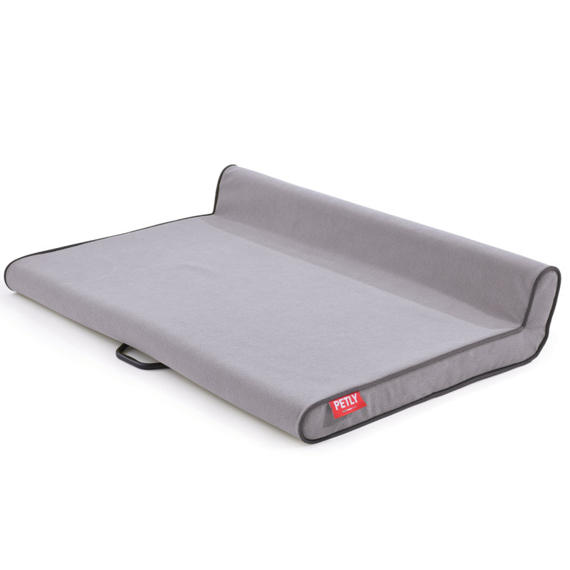 Orthopedic Microfibre Pet Bed, Light Grey