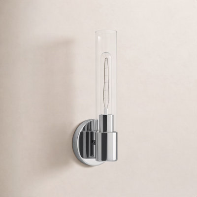 Single Transparent Dimmable Bath Sconce