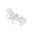 Chaise d'extérieur à 5 positions avec porte-gobelet et mouvement facile pour le patio