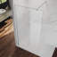70*190*0.8cm, Semi-Frosted Shower Enclosure with Stainless Steel Bar, Silver