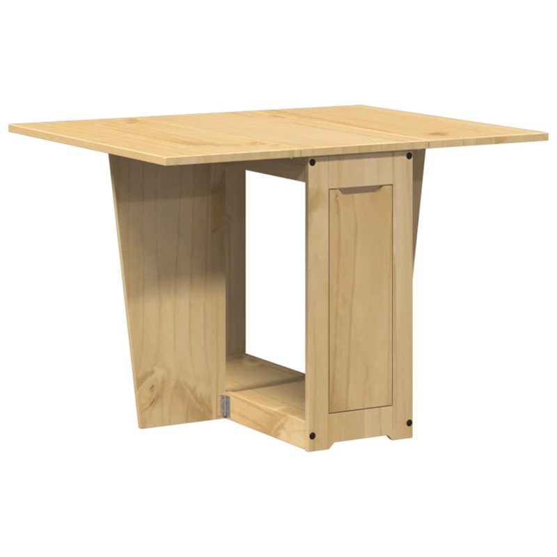 1 114cm Folding Table, Honey wax brown