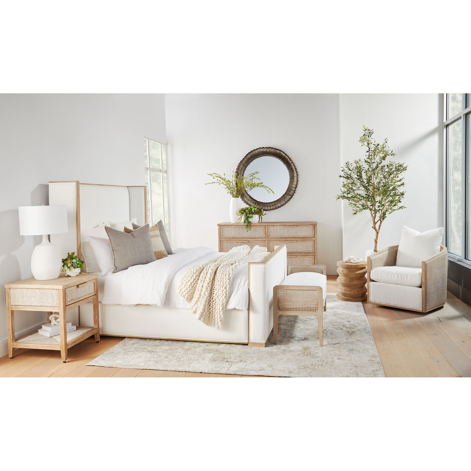 Alia Bench, White