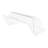 OUKANING 6Pcs Rectangular Clear Food Display Cover for Half Size 1/2 Chafing Dish
