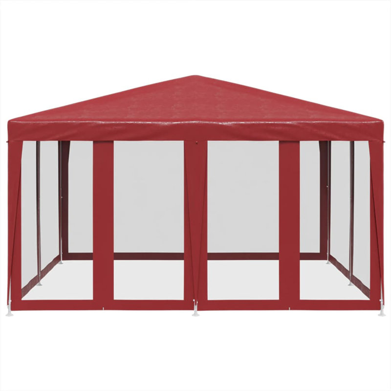 Manatuto 3m x 3m Steel Party Tent, Red
