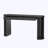 Oval Console Table With Curved Legs and Drawers-125889445
