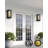 Outdoor Wall Light with a Gold Back Panel
