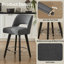 Ensemble de 6 tabourets de bar 26,4 ", pieds en bois massif noir et repose-pieds en métal-1487483737-1487483739