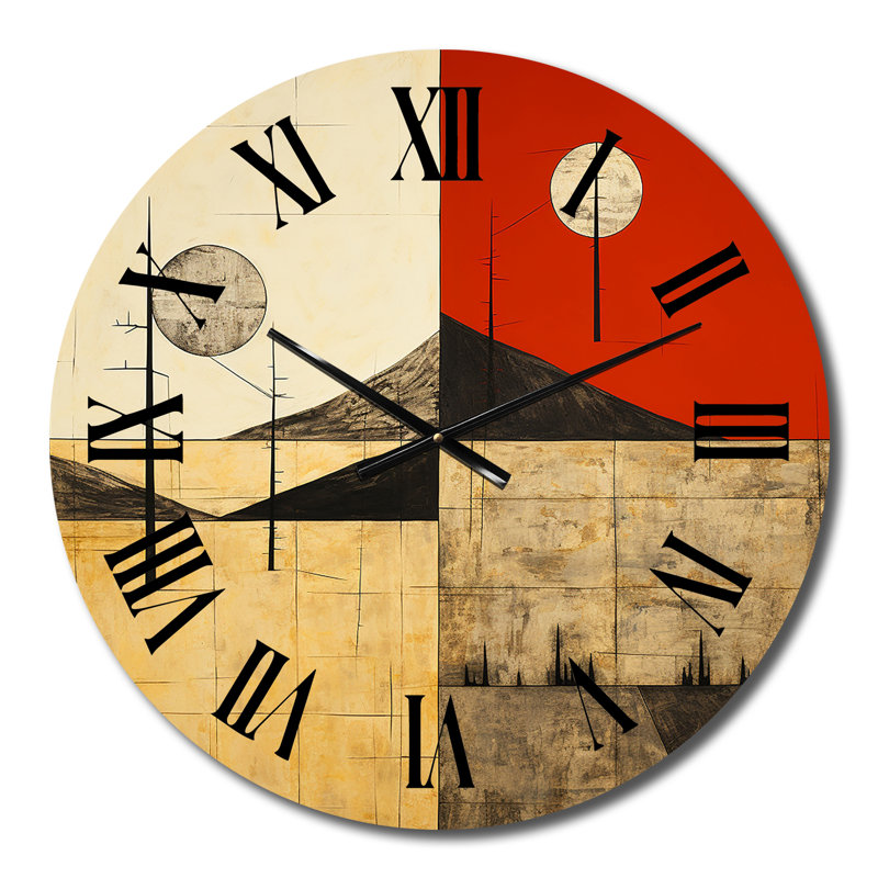 Horloge murale Time Illustration, Moyenne