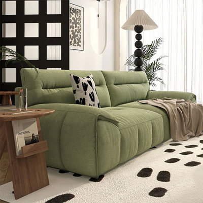 Canapé modulaire 90,55 "vert 100% polyester
