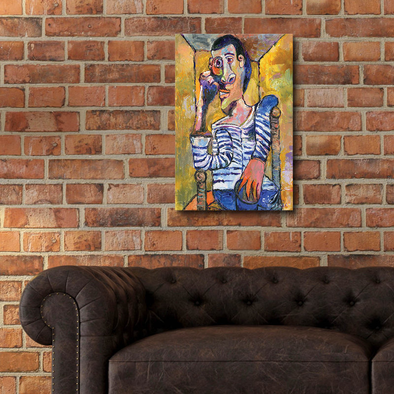 "Picasso" par Richard Wallich, H 24 po x l 16 po x P 0,2 po