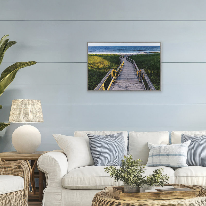 The Way To The Waves Boardwalk, estampe numérique, conception de Sean Greenough, H 20 po x l 30 po