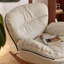 Chaise berçante ergonomique en similicuir