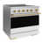 Satin Stainless Steel/White Matte/Polished Gold selected