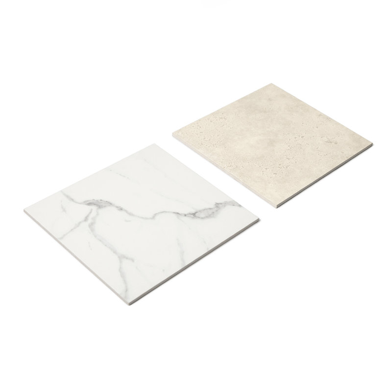 Carreau de porcelaine 12 po x 12 po Windsor, Calacatta et Crema Marfil