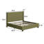 Lit plateforme tapissier