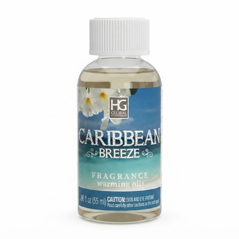 Hosley Caribbean Breeze Fragrance Warming Oil for, Meditation, Yoga, Spa Highly Scented Fragrance Oils for Home 55 ml Bottles Pack of 5