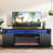 68" Media Console Fireplace TV Stand For TV Up To 78" with Electric Fireplace and LED Lights-1478532053
