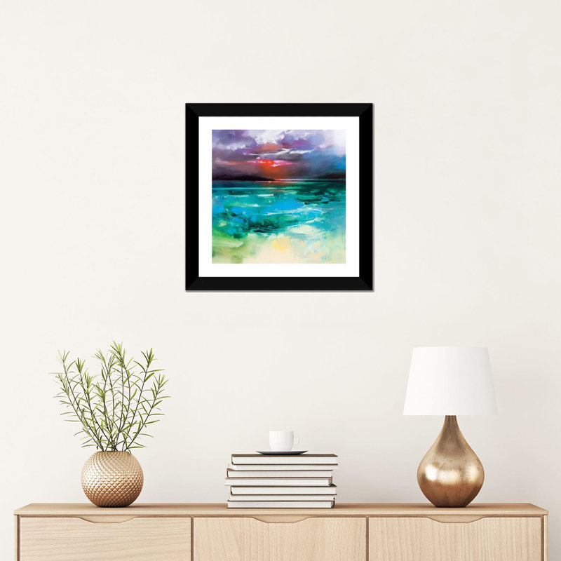 «Harris Resson» par Scott Naismith - reproduction d'art, H 16 po x l 16 po x p 1 po, Blanc, Papier encadré noir