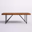 Table basse Winschoten Live Edge, noyer clair