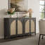 Boho - Buffet en rotin avec tablettes réglables-1503677019