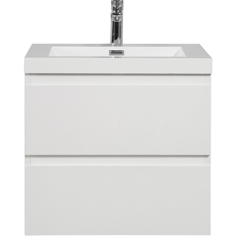 Space-Saving Floating Bathroom Vanity With Stylish Sink And Ample Storage