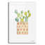Art mural en verre épique «Watercolor Cactus 2» par Katie Doucette, 12 po x 16 po