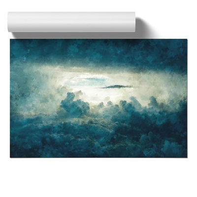 Clouds in the Sky Painting - Frameless Print