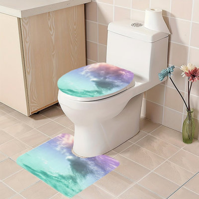 Tapis de toilette pour salle de bain réaliste