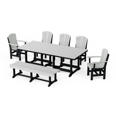 Heritage 7-Piece Rectangular Dining Set With Bench