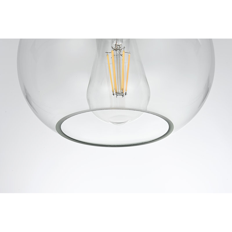 Luminaire suspendu à intensité variable 1 lumière Inola , Doré