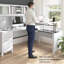Bureau de 72 po avec huche et tiroirs Paelynn, bureau d'ordinateur avec rangement, bois moderne, blanc-1513956272