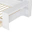 Lit de jour simple avec tablettes de rangement latérales et bureau d'étude pour les pieds, grand bureau en bois-1869153544
