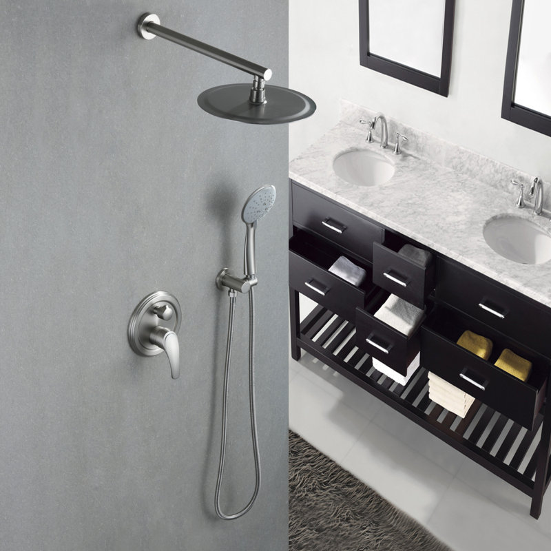 All-In-One Kit with Rough in-Valve, Brushed Nickel
