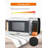 CHM Series COMMERCIAL CHEF 0.9 Cu Ft Countertop Microwave with 10 Power Levels, Black