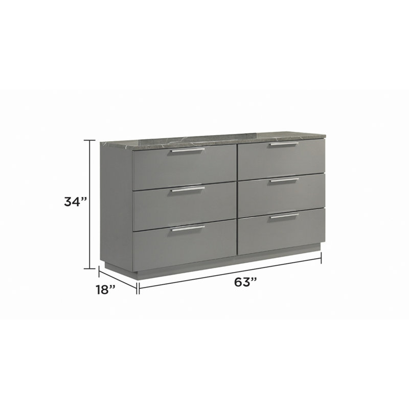 Commode avec tiroirs et pieds en métal, commode de rangement pour la chambre à coucher