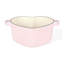 Martha Stewart Heart Shape 2 QT Enamel Cast Iron Dutch Oven - Pink-102059056-102059057
