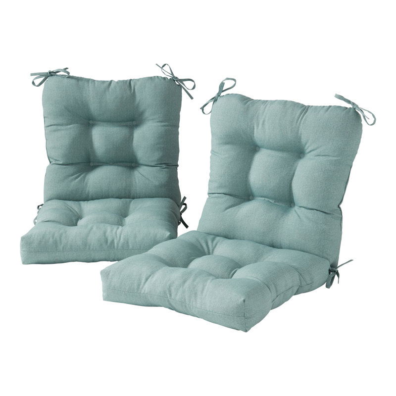 Coussin de chaise d'extérieur Lester, 2, H 21 po x l 21 po x P 21 po, Verre de mer