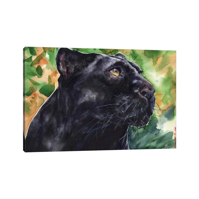 Panther by George Dyachenko - Wrapped Canvas Print, 20.32 cm H x 30.48 cm W