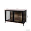 Chenil d'intérieur confortable en bois pour chien - Cage sécurisée pour chiens de taille moyenne / grande