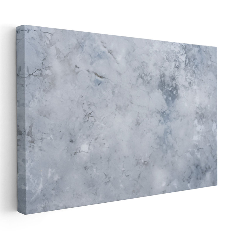 «Glacial Opaline Frost», impression murale, Toile avec cadre brun, H 24 po x l 36 po x P 1,25 po