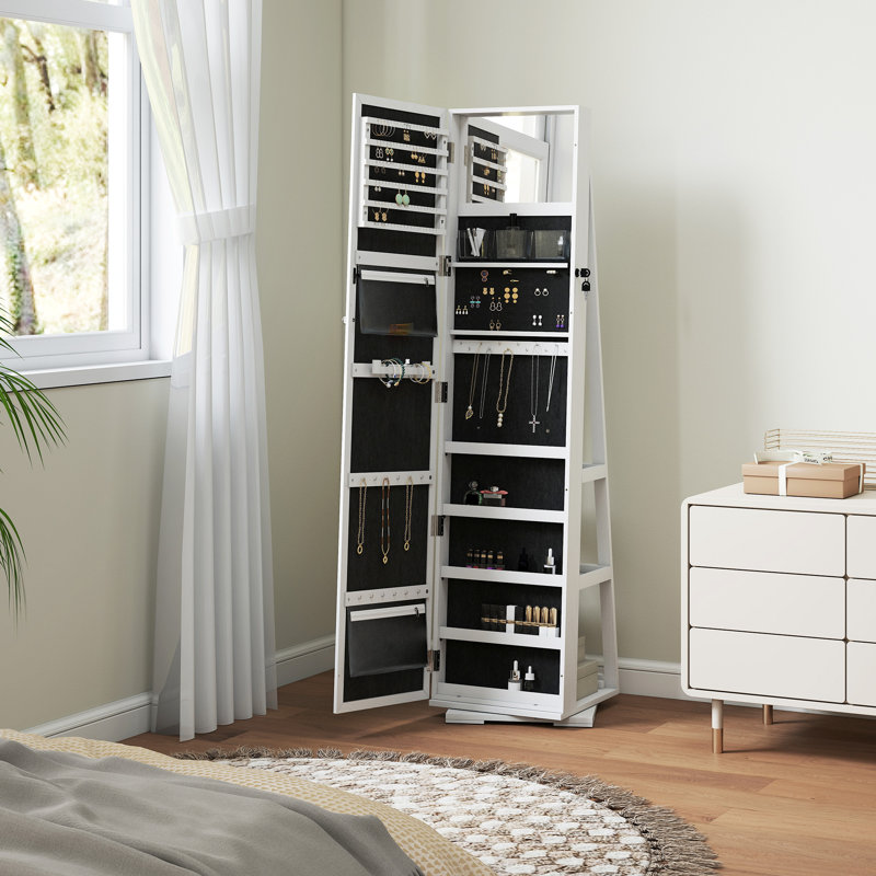 Jewelry Armoire, White
