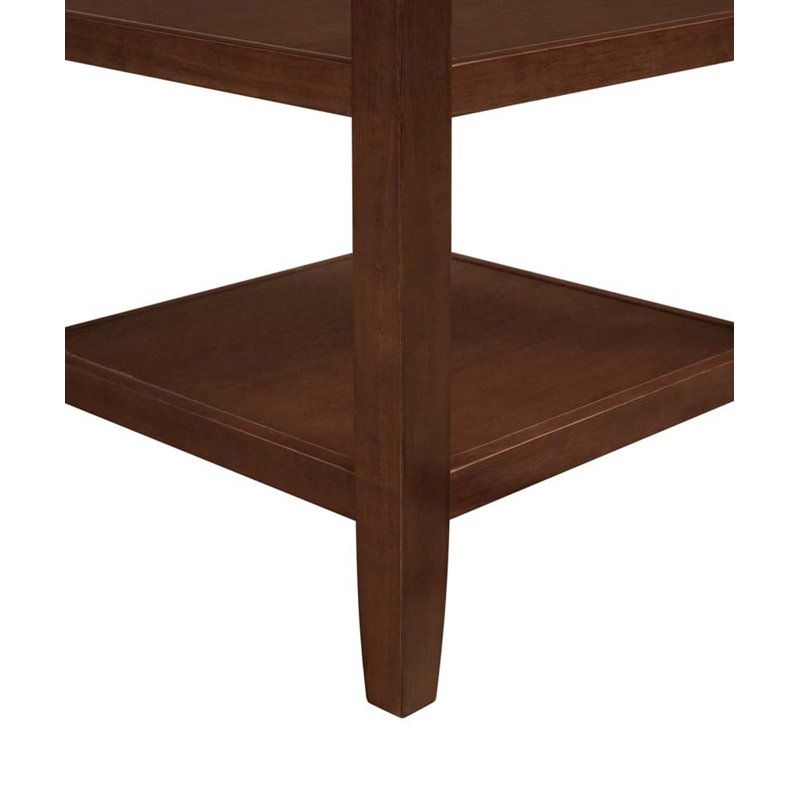 Grande table de bout avec rangement Morphew, Espresso