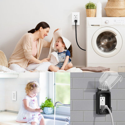 20 Amp 125-Volt Duplex Tamper Resistant Self-Test Gfcioutlet, With Screwless Wall Plate, UL &CUL Certified, (6-Pack)