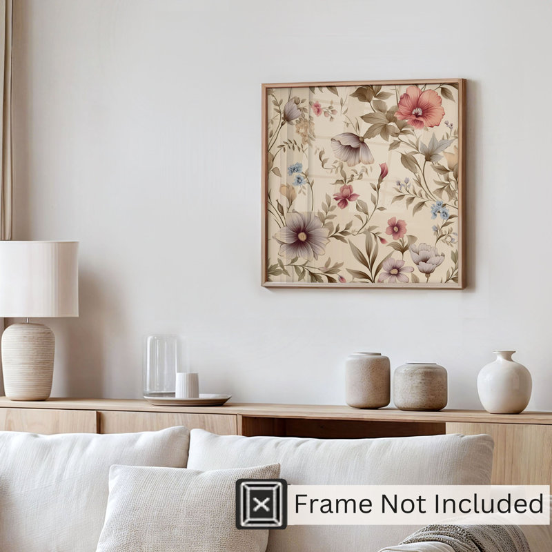 Motif de fleurs botaniques sauvages