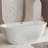 59 - Inch Acrylic Freestanding Soaking Bathtub, Oval Shape, Gloss White, Overflow And Pop Up Drain, Double Wall Insulation For Warmth, Easy To Clean, Modern Style, Ergonomic Design, Ce/ 61 Inches