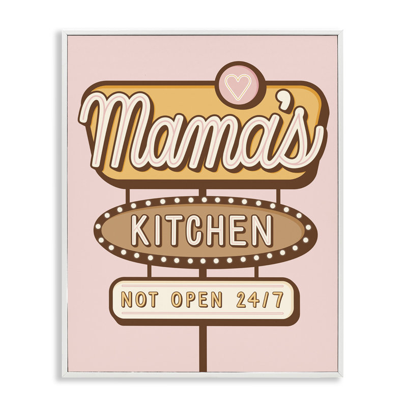 «Retro Mama's Kitchen», estampe numérique de Jalynn Heerdt, Giclée encadrée blanc bord de mer, H 20 po x l 16 po