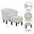 Anges Upholstered Barrel Chair with Ottoman-1892955768