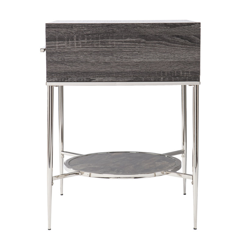 Waltenson 19.25'' W Metal Nightstand