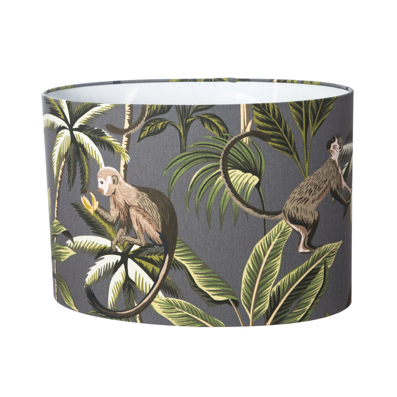 81.28 cm H Oval Cotton Lamp Shade ( Screw On ), Gray