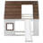 Twin Size House Bunk Bed With Roof - White + Brown, Strong Wood For Bedroom Space Brown Construction